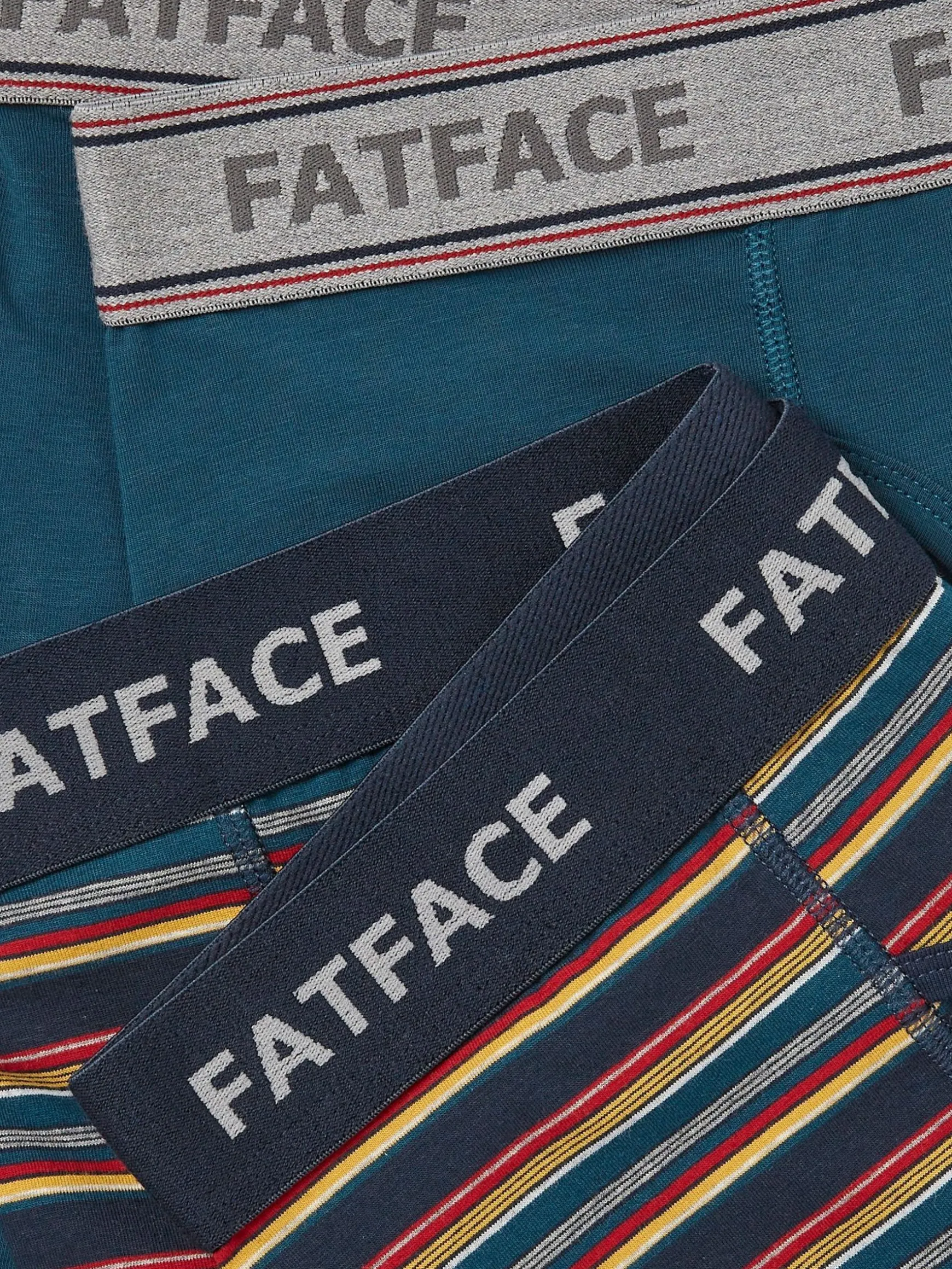 FatFace Salcombe Stripe Boxers 2 Pack Red Cheap