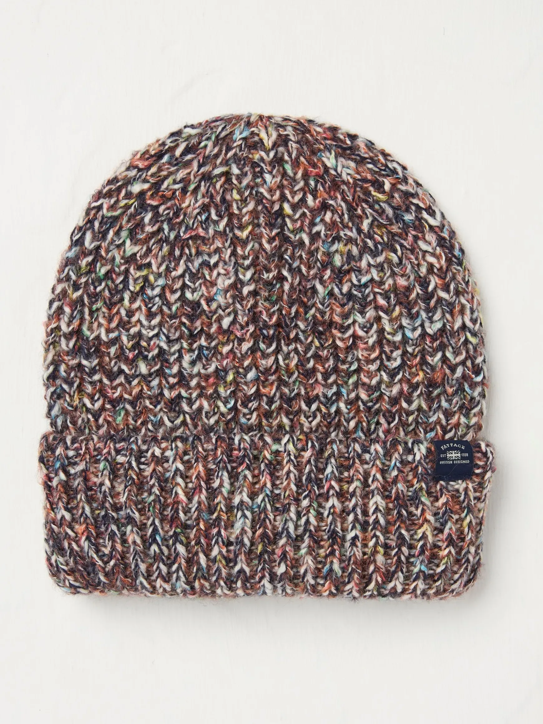 FatFace Twist Beanie Red Clearance