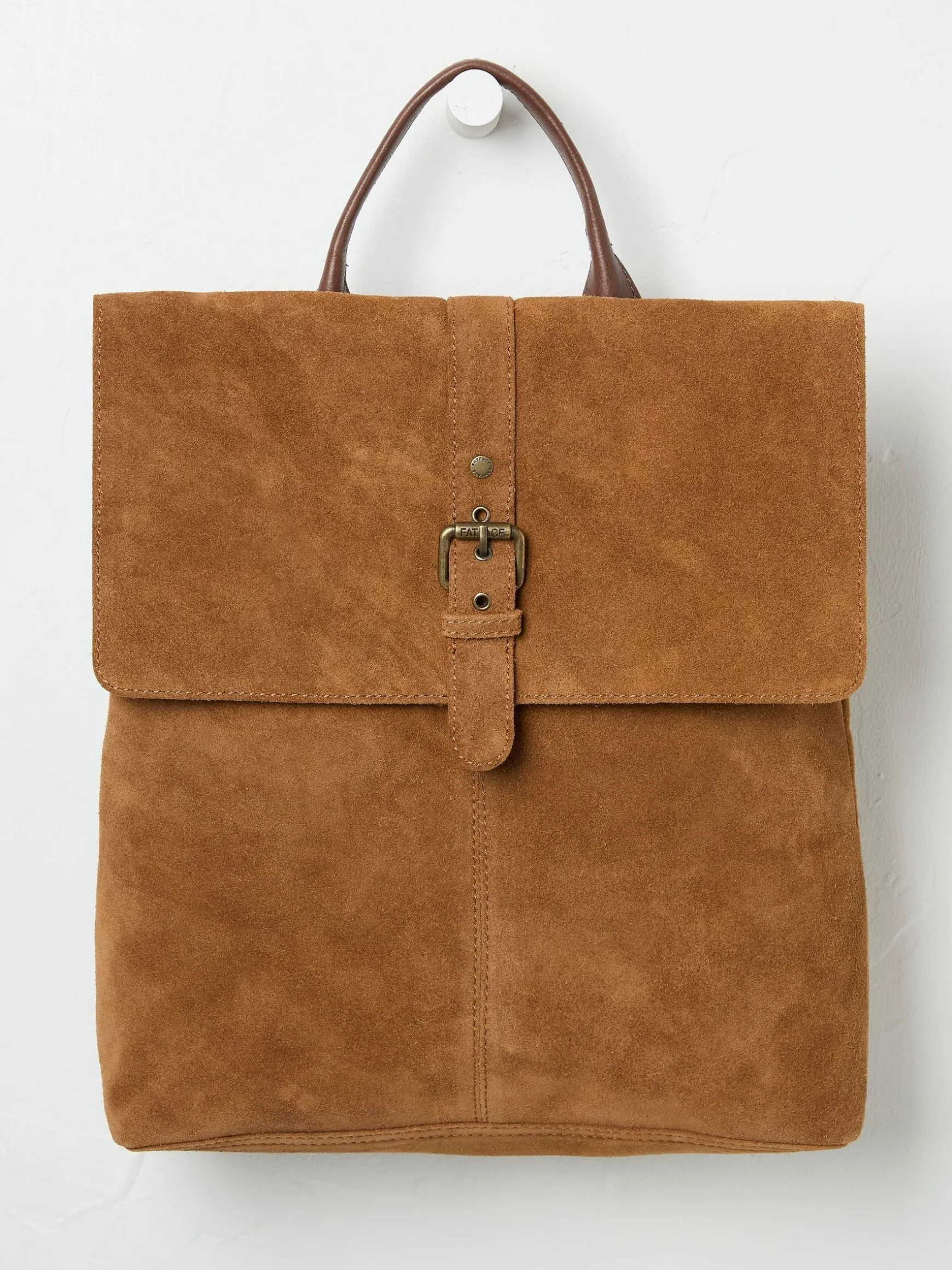 FatFace Rue Suede Rucksack Brown Shop