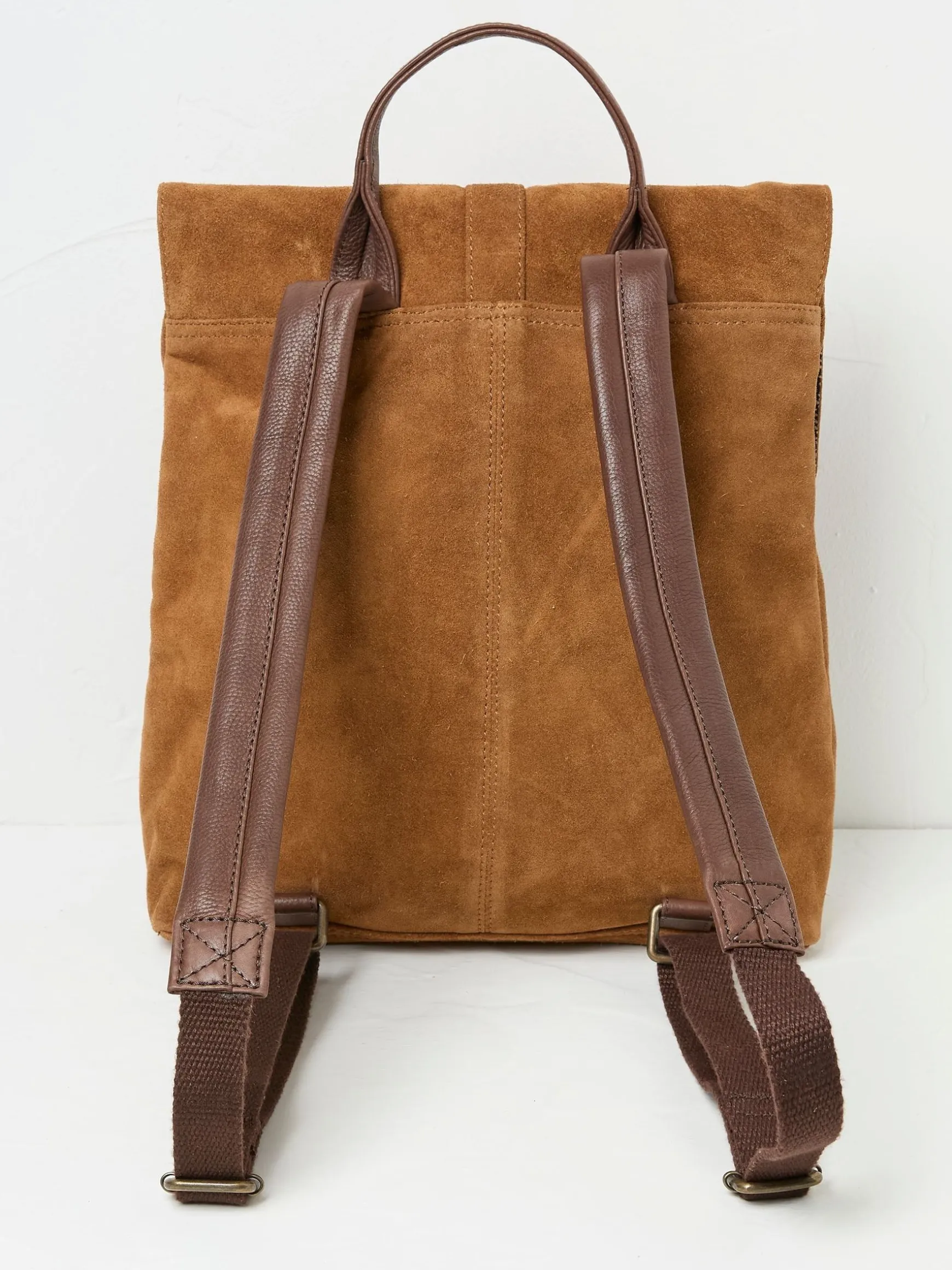 FatFace Rue Suede Rucksack Brown Shop