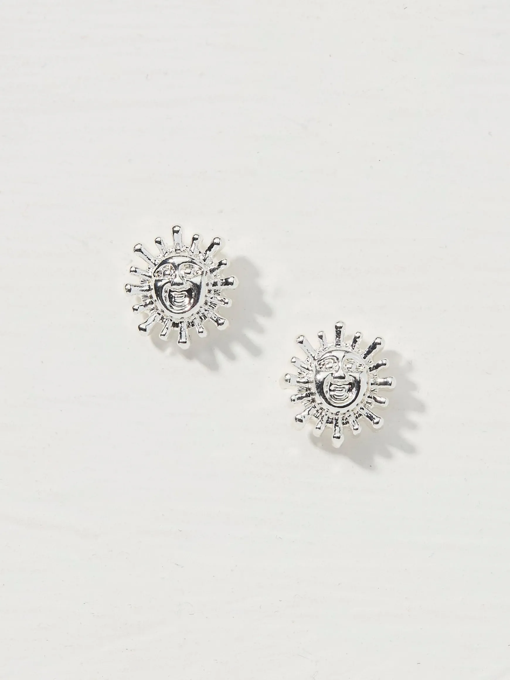 FatFace Tone Abstract Stud Earrings Silver Cheap