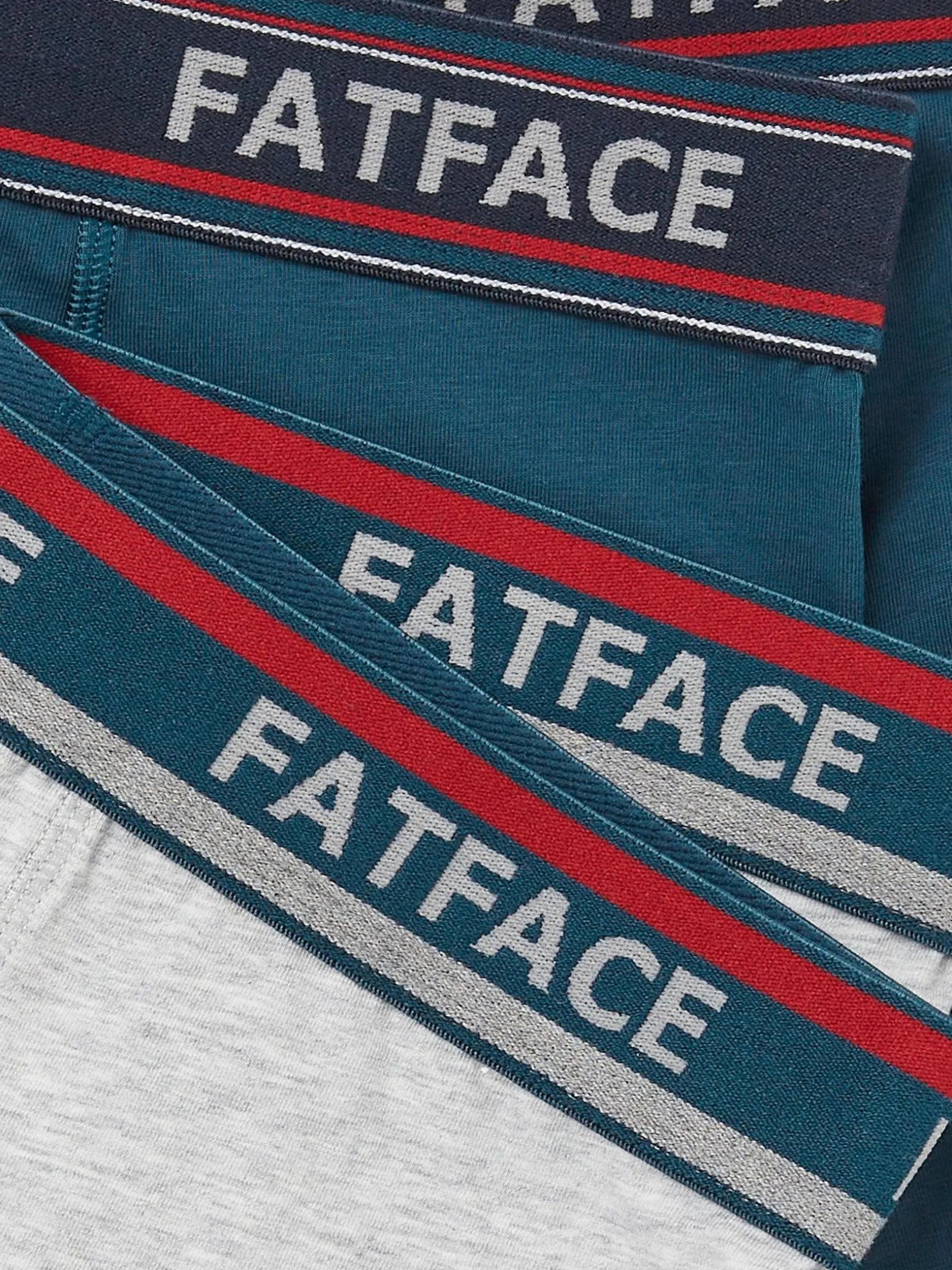 FatFace Cotton Boxers 2 Pack Teal Green Online