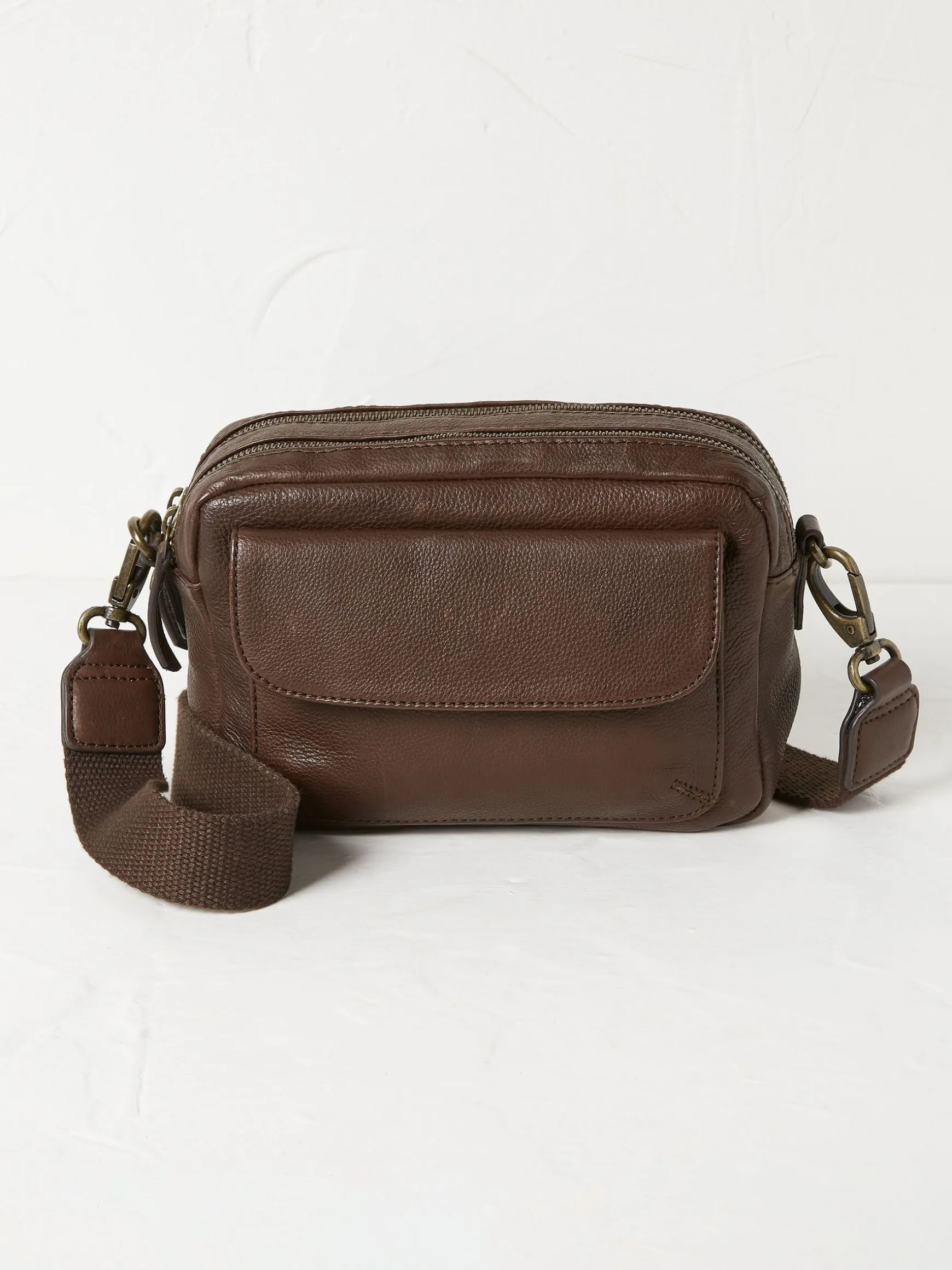 FatFace The Oslo Camera Bag Brown New