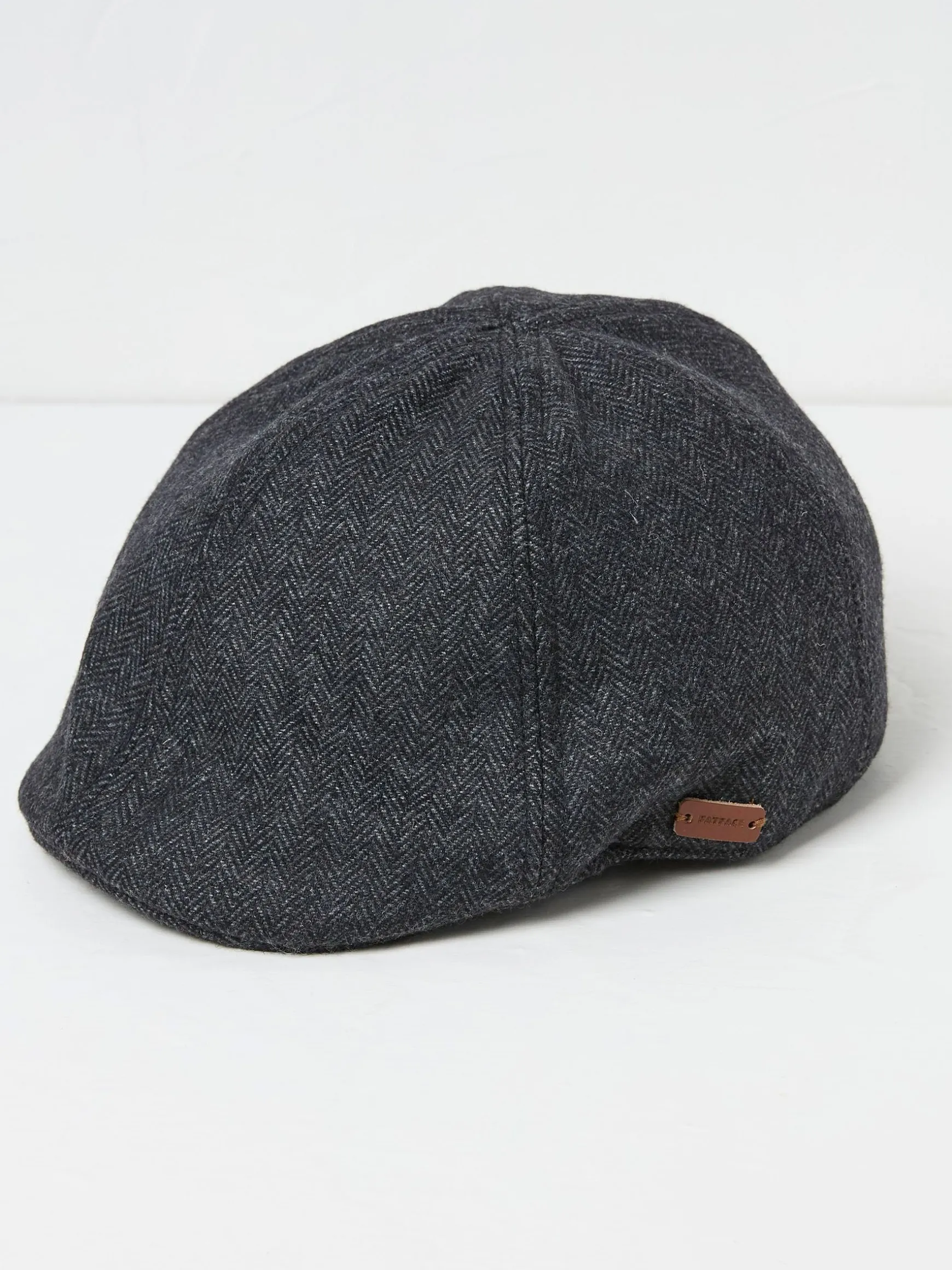 FatFace Tweed Duckbill Hat Grey Best Sale