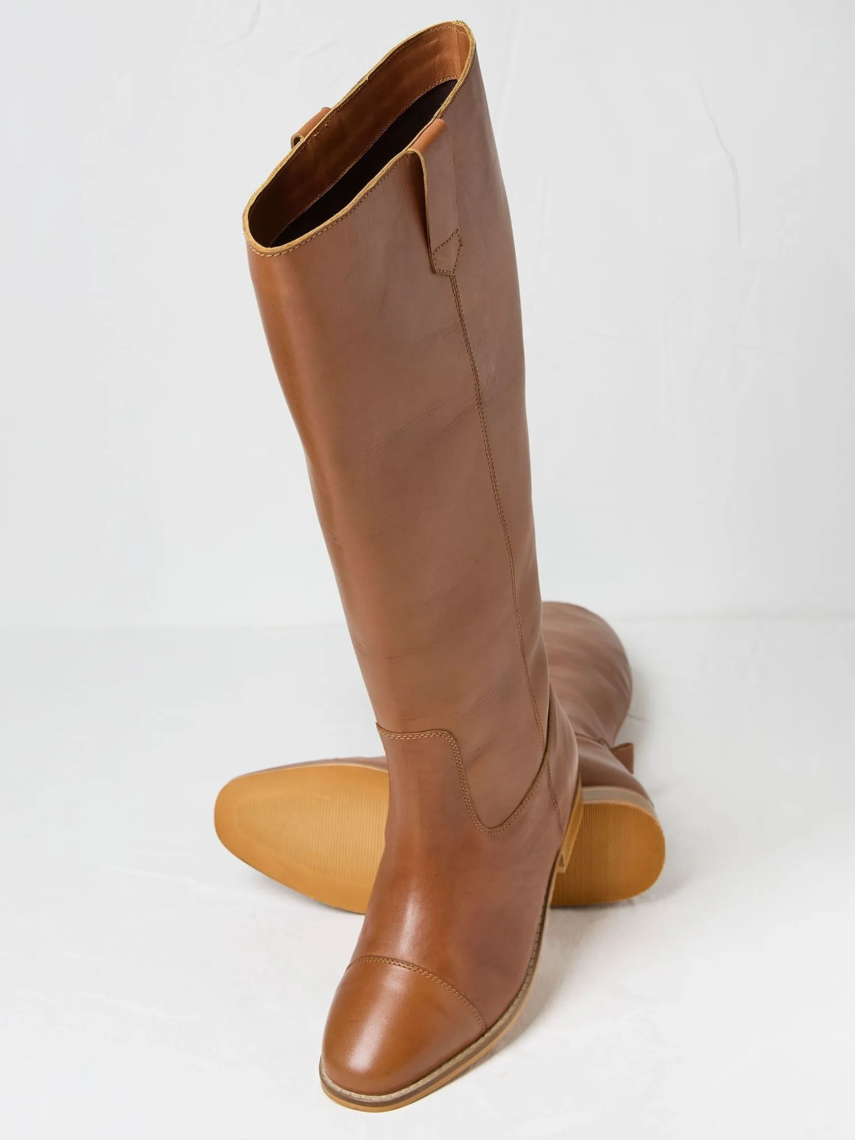 FatFace Victoria Riding Boots Brown Outlet