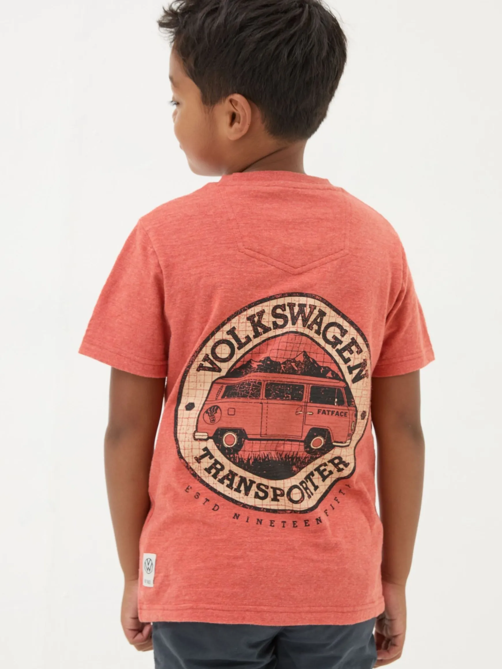 FatFace VW Graphic T-Shirt Orange Outlet