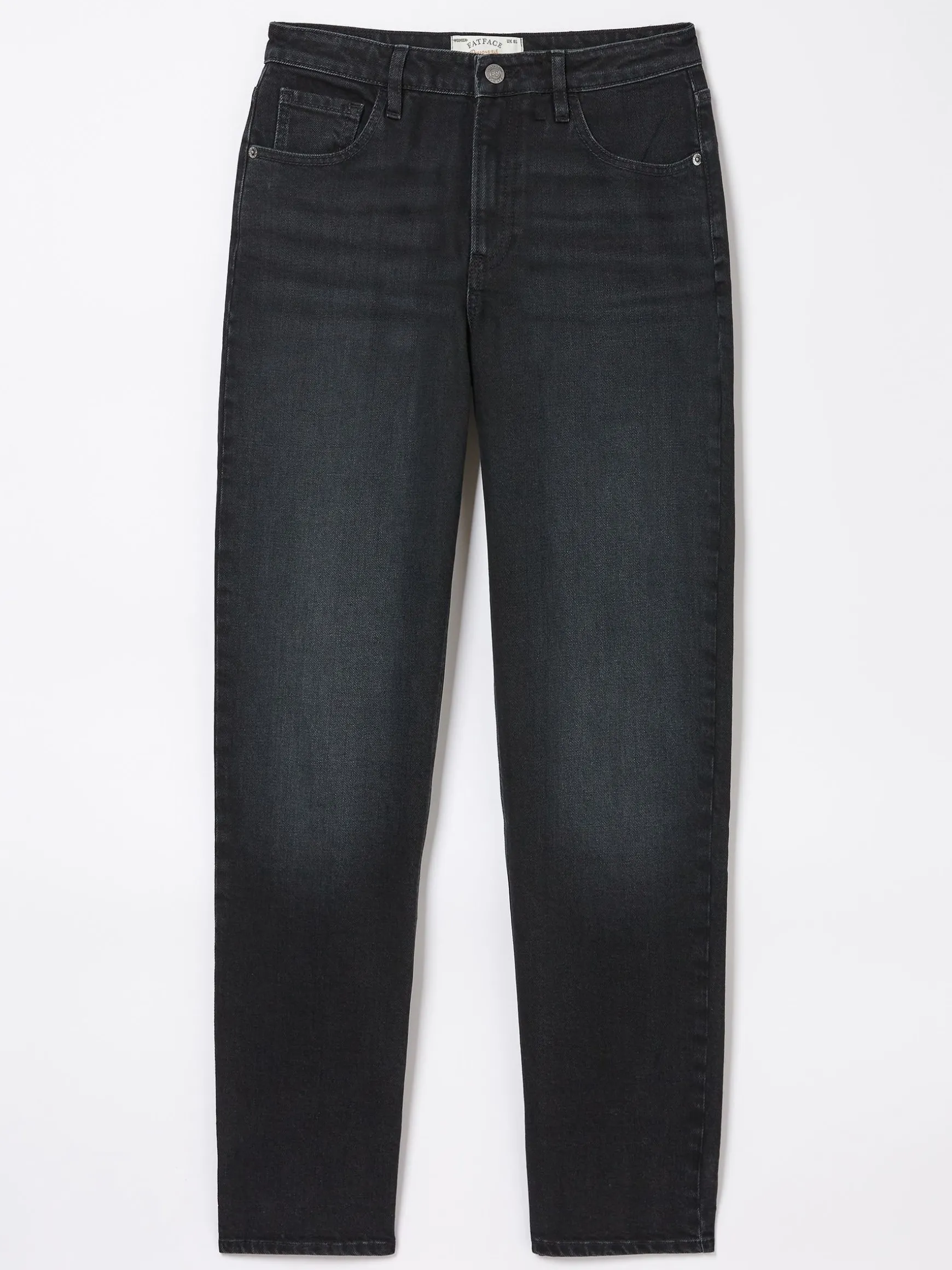 FatFace Boyfriend Chesham Girlfriend Jeans Washed Black Cheap