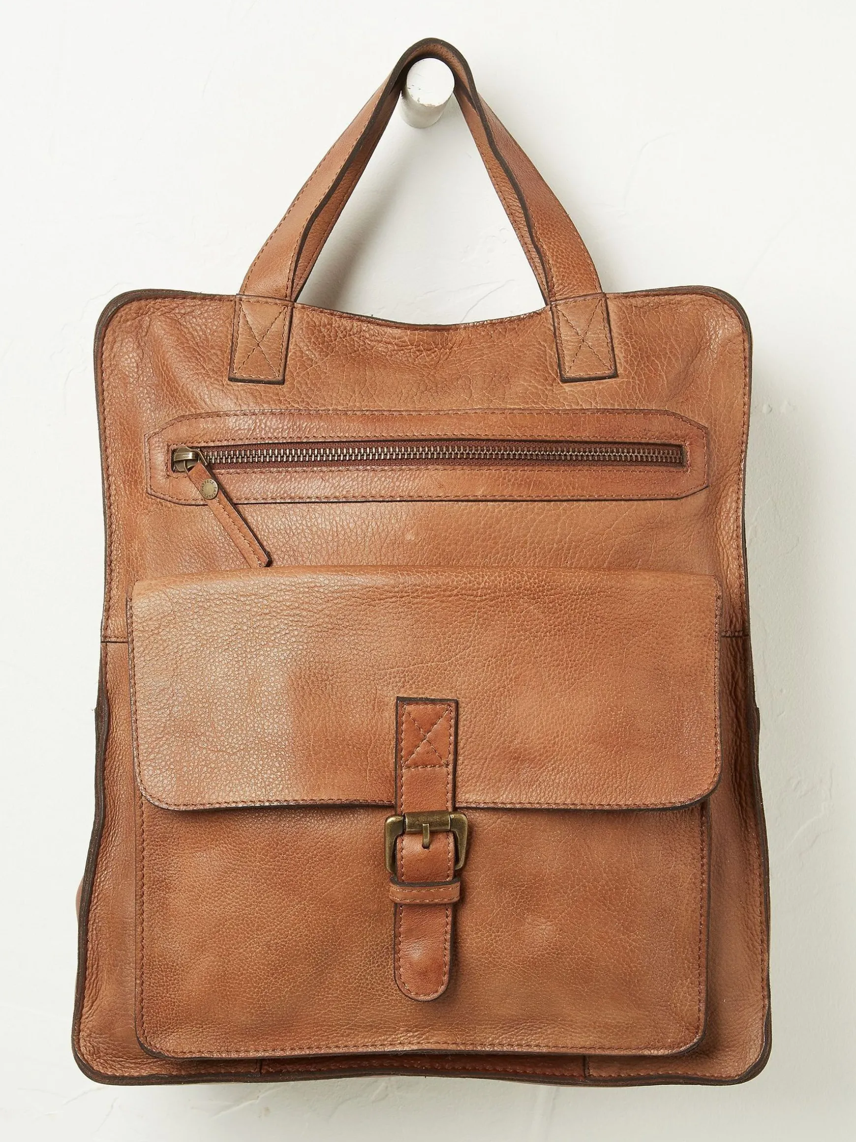 FatFace Windsor Leather Rucksack Brown Sale