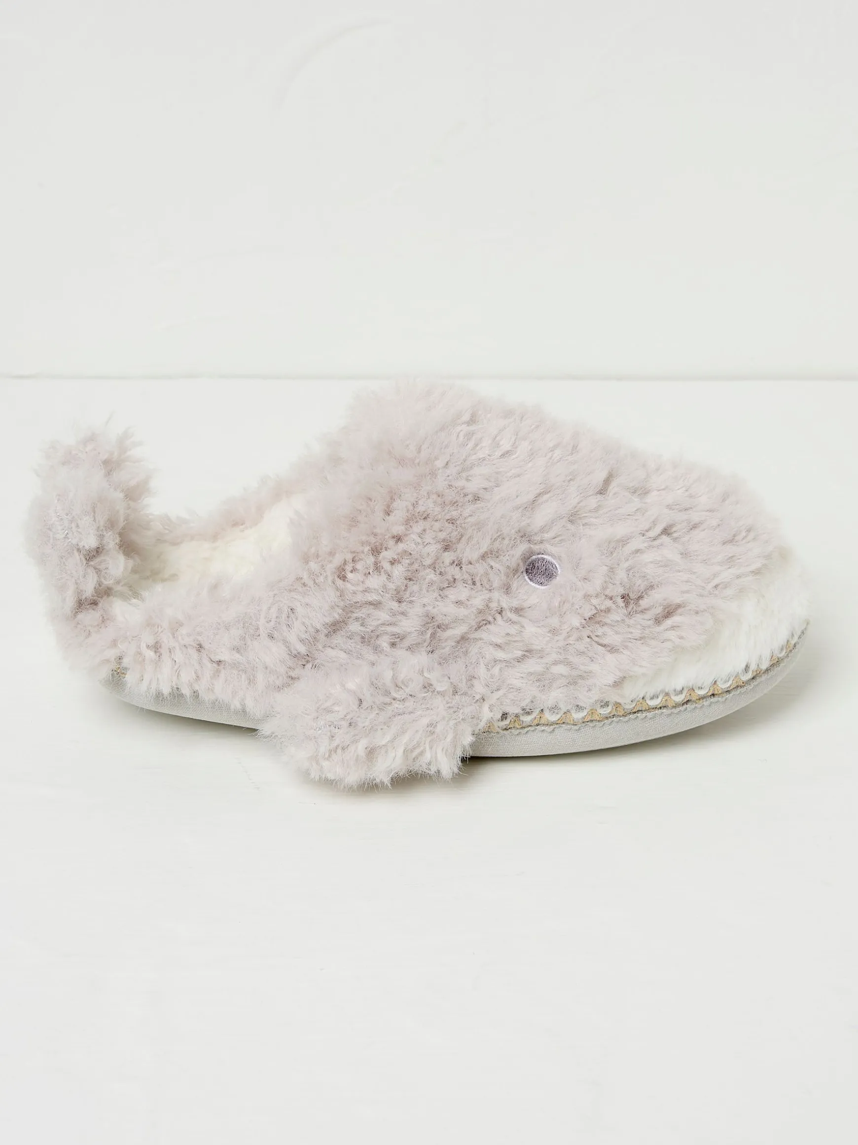 FatFace Wynn Wynn Whale Slippers Light Grey Cheap