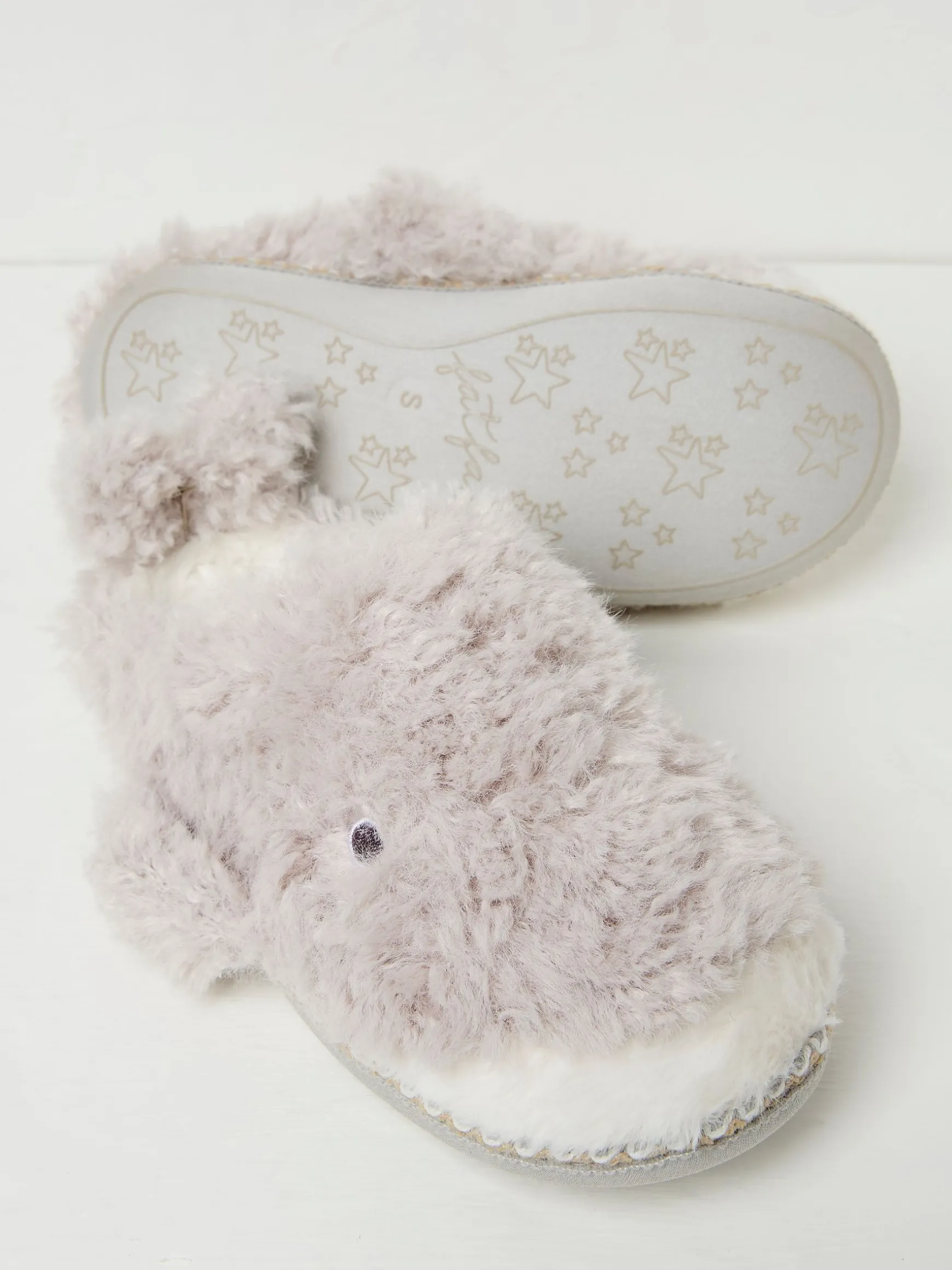 FatFace Wynn Wynn Whale Slippers Light Grey Cheap