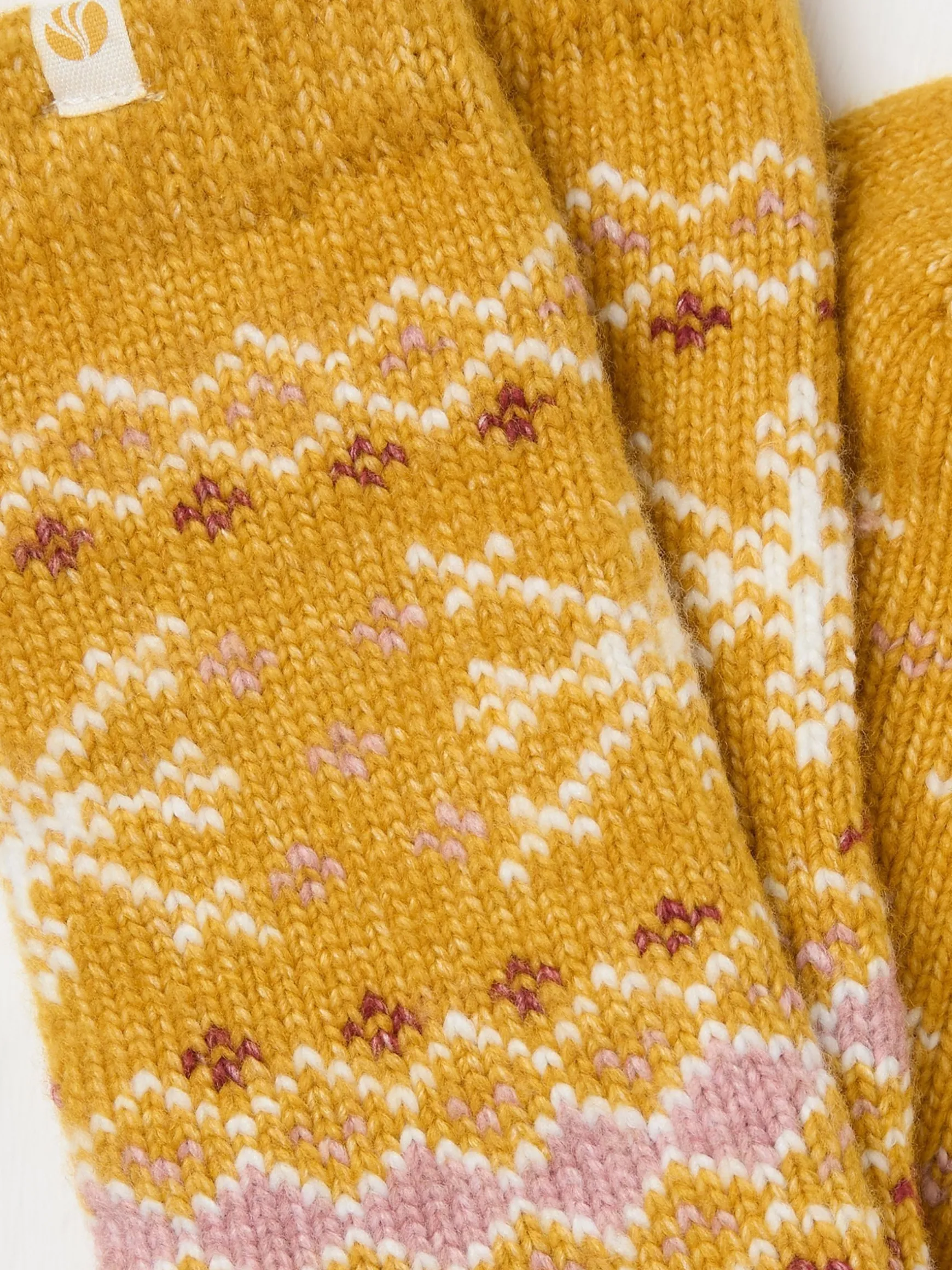 FatFace Fairisle Pattern Supersoft Socks Yellow Online